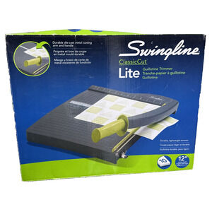 Swingline Guillotine Classic Cut Lite 12" Paper Trimmer Cutter Open Box Unused